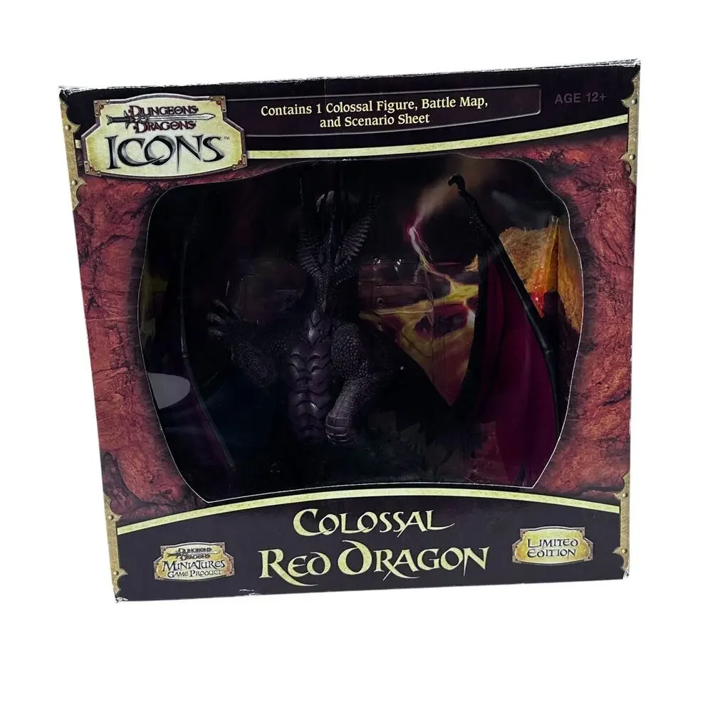 Dungeons & Dragons Colossal Red Dragon Limited Edition Miniature Figure Open Box